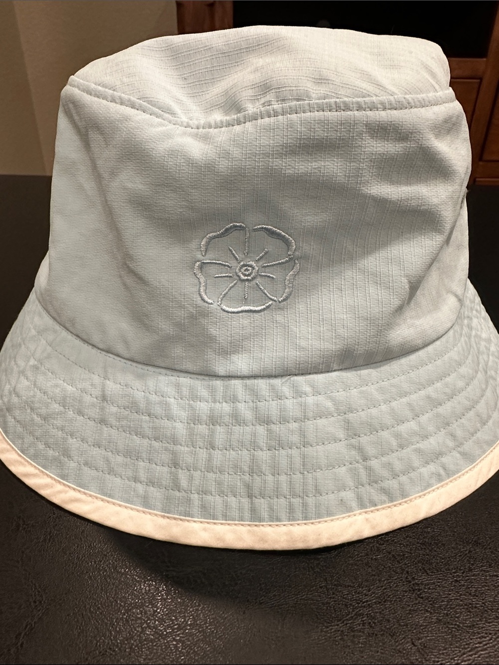 Outdoor Research Pale Blue Bucket Hat with Cream Trim